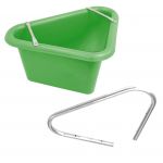 45lt Green Triangular Corner Feed Manger & Bracket (7122/32)